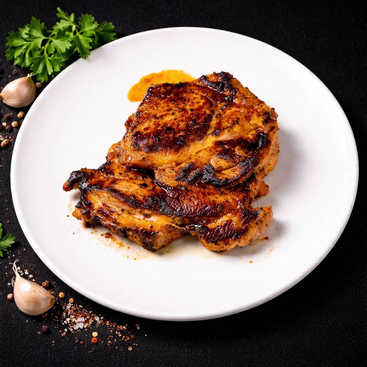 Ceafa  de porc la grătar solo